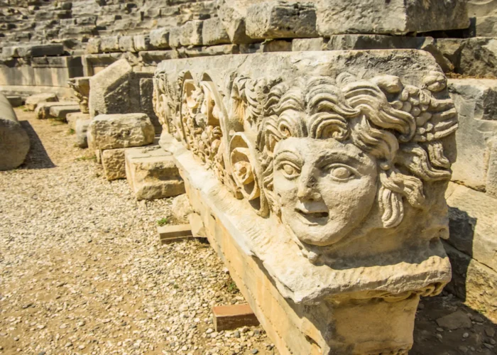 Marble statues from ancient Ephesus displayed in the museum